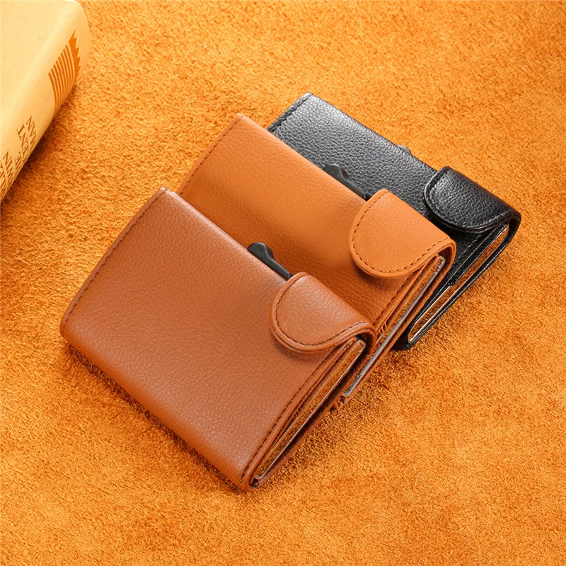 RFID держатель для карт Pop Up Blocking чехол денег защита минималистичный кошелек