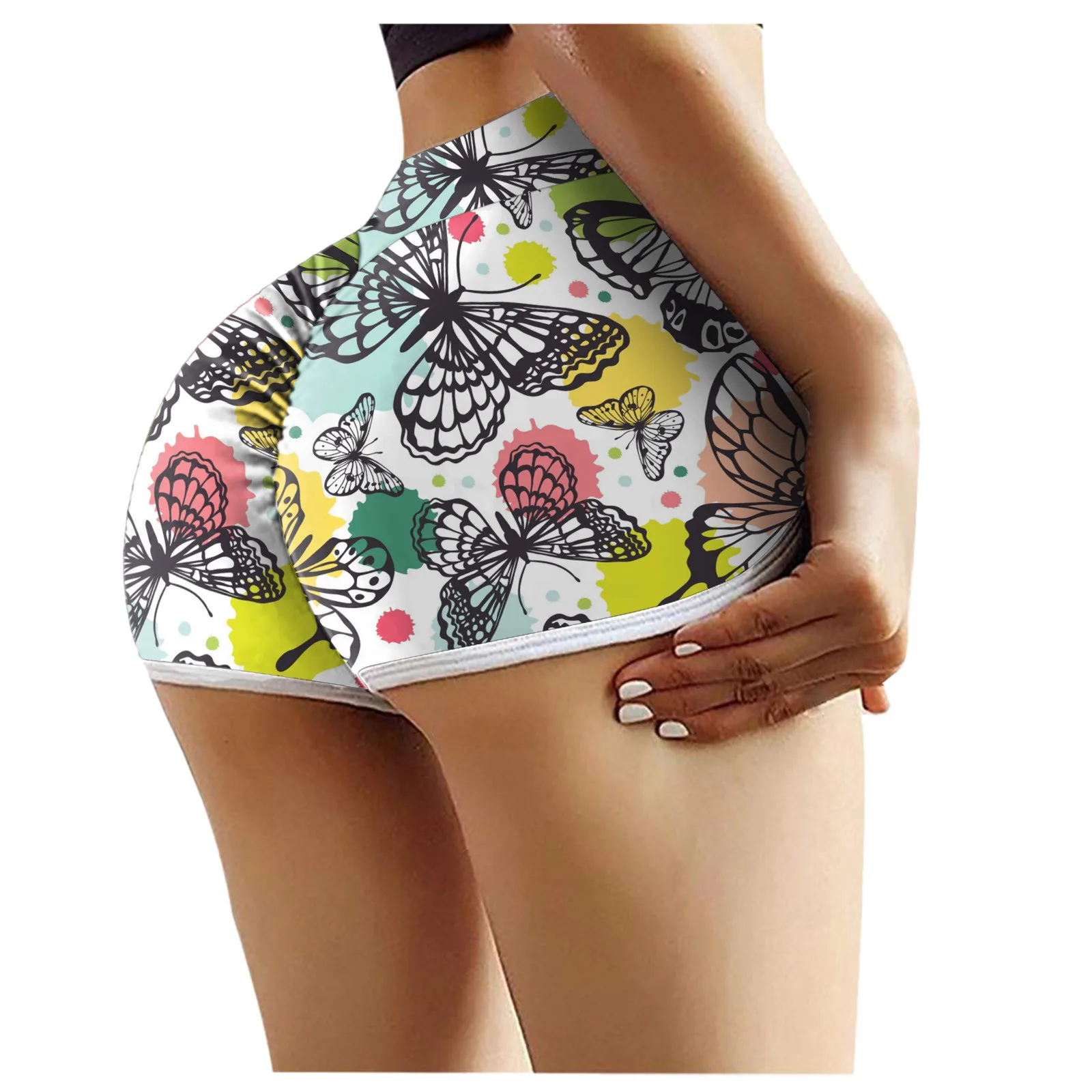 

Women's Casual Tight-fitting Skinny Buttocks Lifting Fitness Sports Yoga Shorts Running High Waist Yoga Pants Exercise Shorts