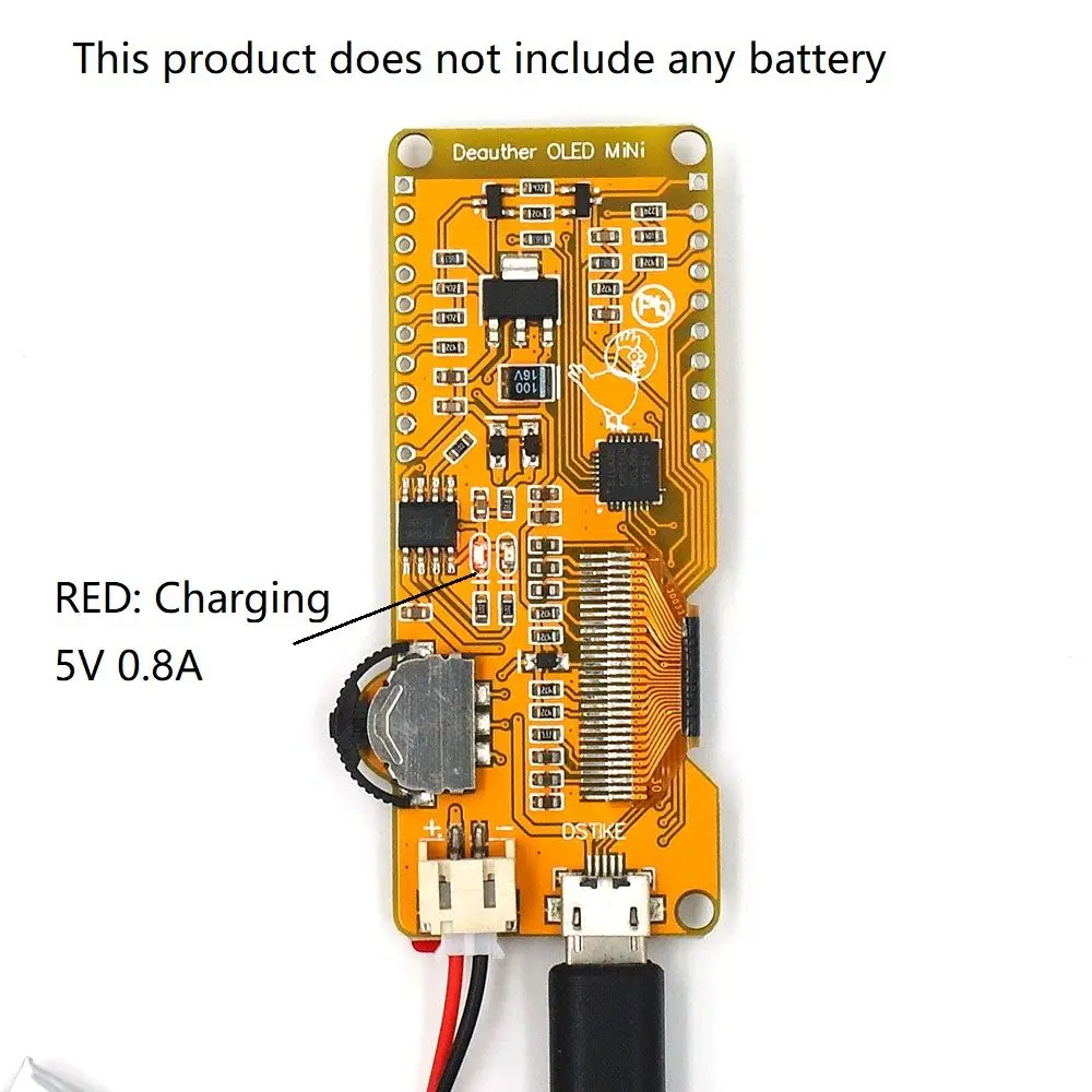DSTIKE Deauther MiNi WiFi ESP8266 макетная плата с OLED для Arduino