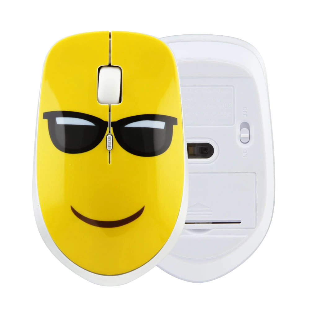 CHYI Милая Беспроводная мини Бесшумная компьютерная мышь Ультра тонкая Usb оптическая ПК Mause эргономичная креативная 3d подарочная мышь для детского ноутбука - Цвет: cool