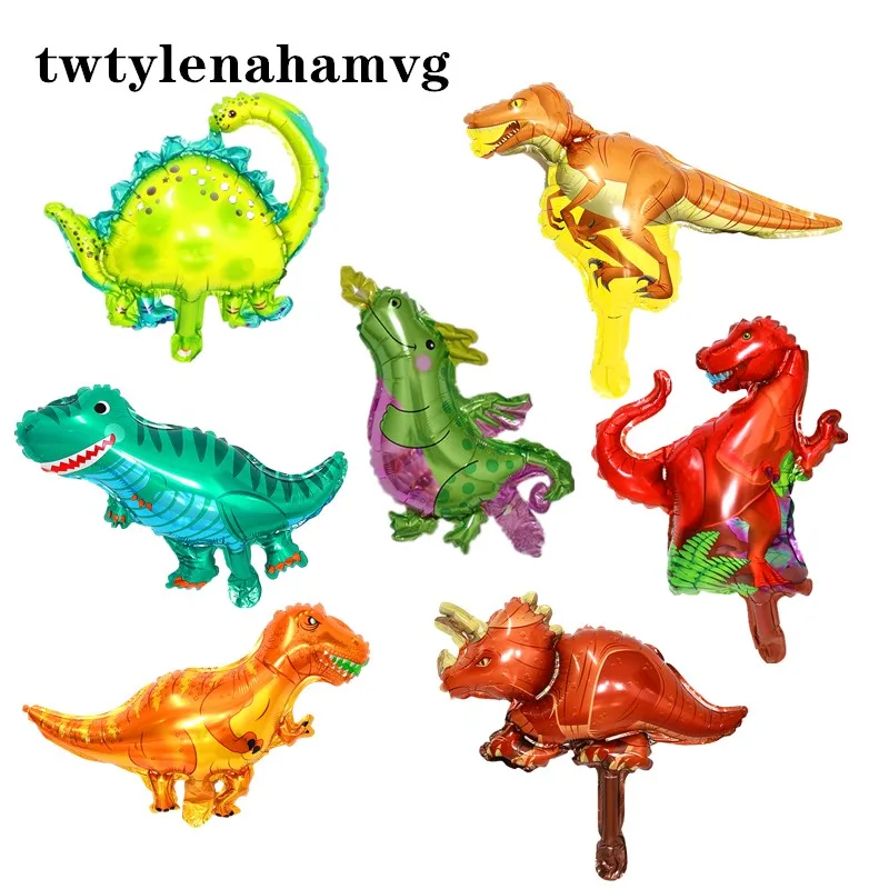 Новый Зеленый Желтый Коричневый Синий Мини мультяшный динозавр DIY из алюминиевой
