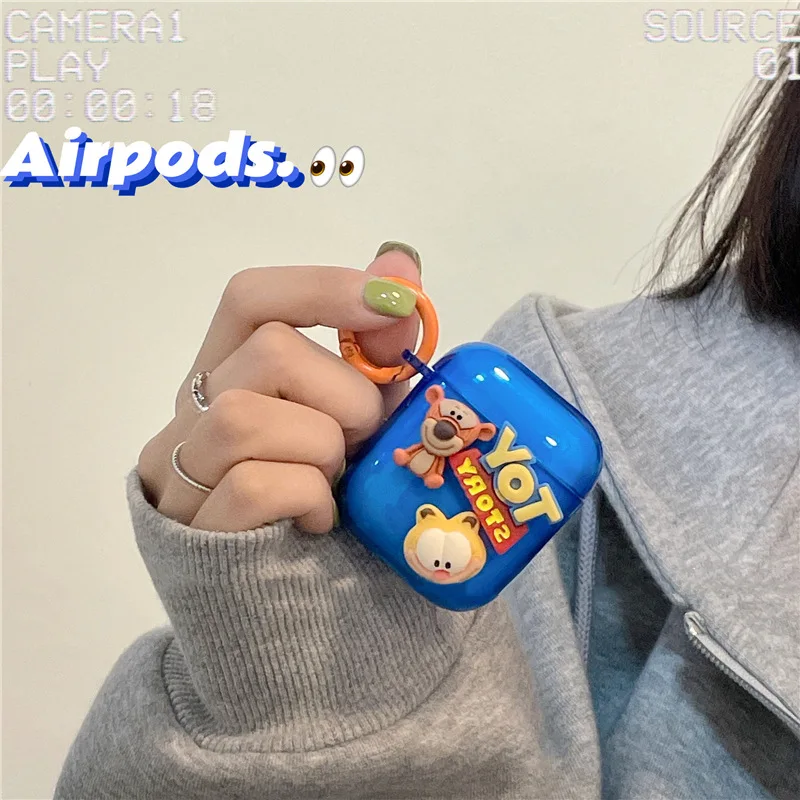 

Чехол для Airpods 2, 3D чехол для Airpods с милым мультяшным рисунком для Air Pod pro 1, 2, Популярная игрушка, мягкий силиконовый роскошный чехол, чехлы для ...