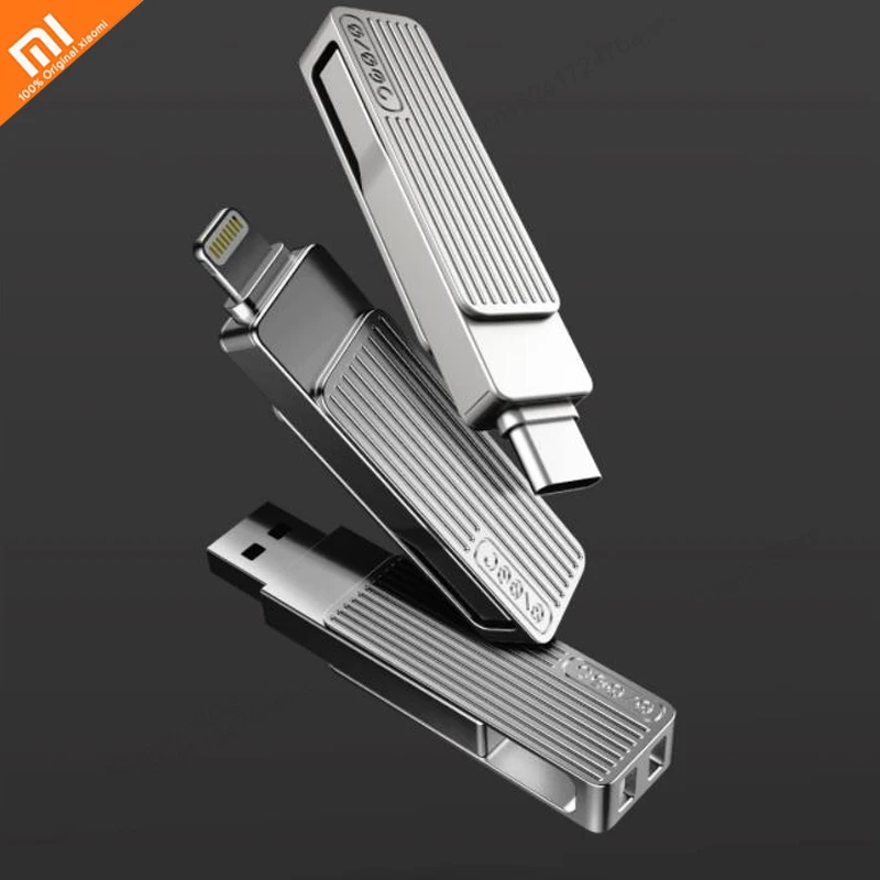 Оригинальный Однопортовый U диск youpin USB3.1 с двумя интерфейсами USB Type C MFi Apple