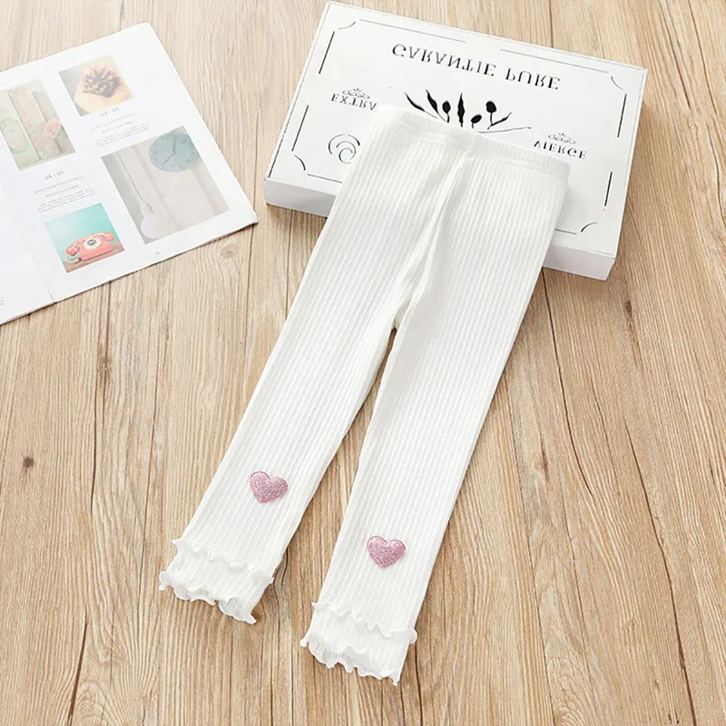 

Soft Autumn Baby Girl Soft Heart Printed Loose Autumn Sports Pants Casual Trousers Hot