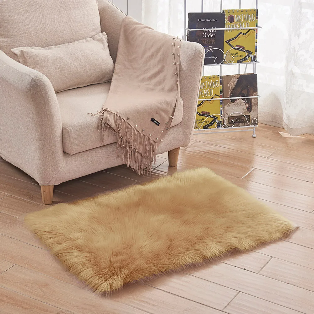 Супер мягкий чехол для кухонных стульев коврики из искусственной овчины