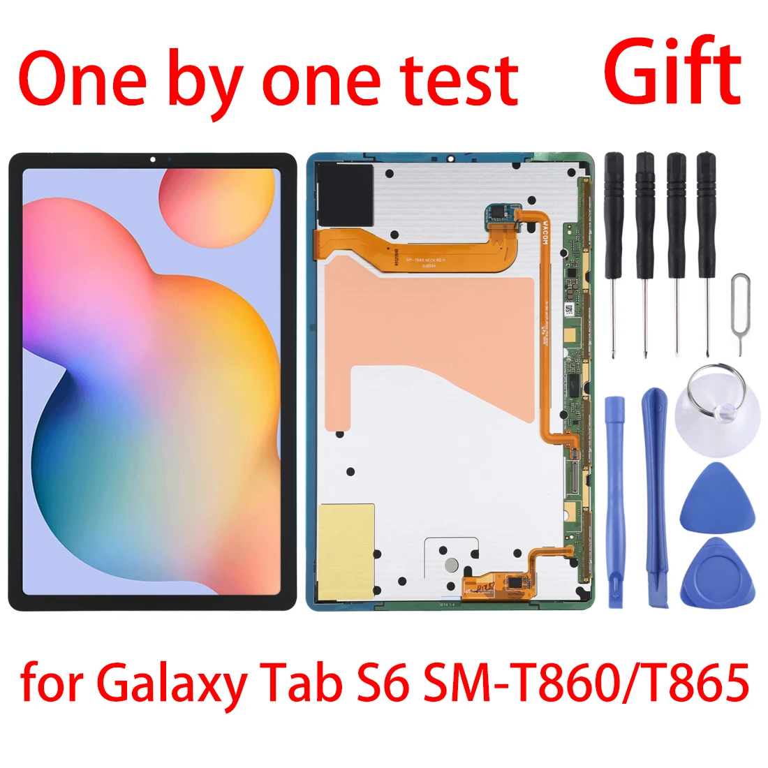 Pantalla LCD y digitalizador para Galaxy Tab S6 SM-T860/T865, nuevo, montaje completo para Galaxy Tab S6 SM-T860/T865-0