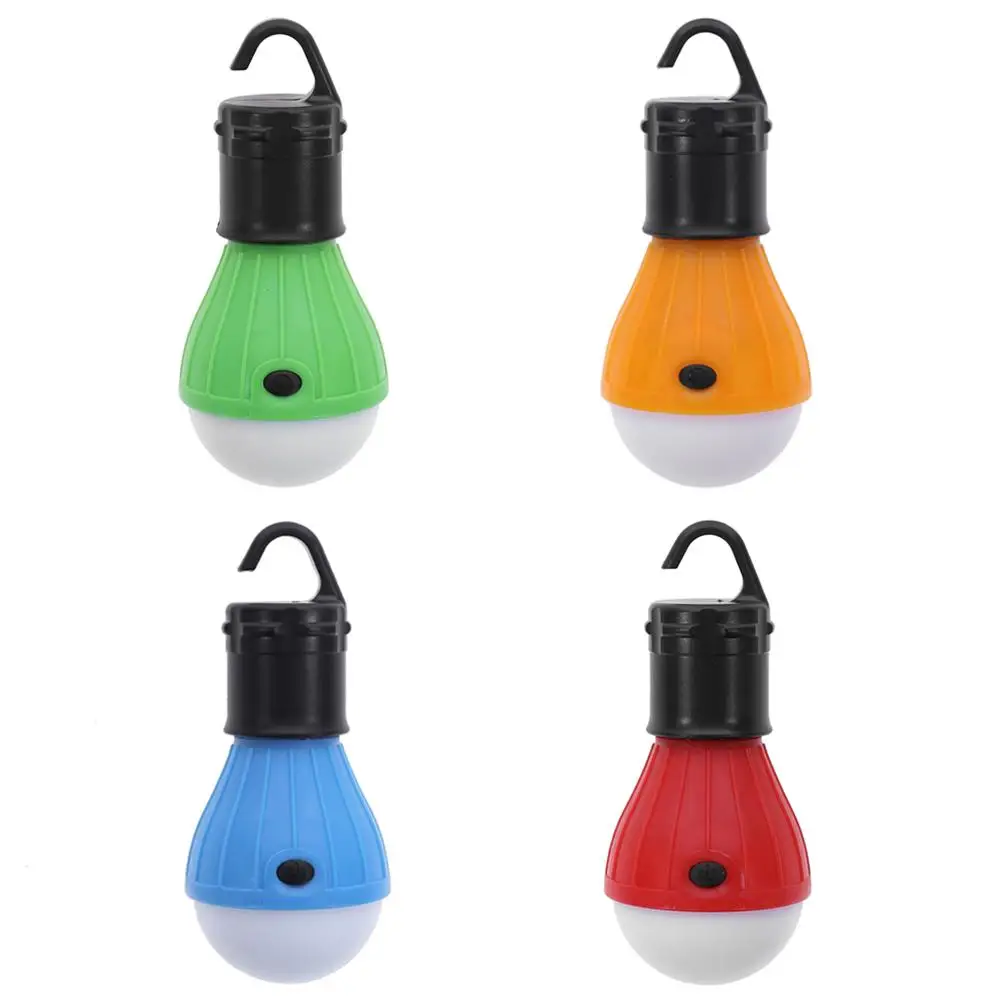 

Outdoor Mini Portable Lighting Lantern Tent Light LED Bulb Emergency Lamps Hanging Hook Flashlight Camping Lights Use 3*AAA
