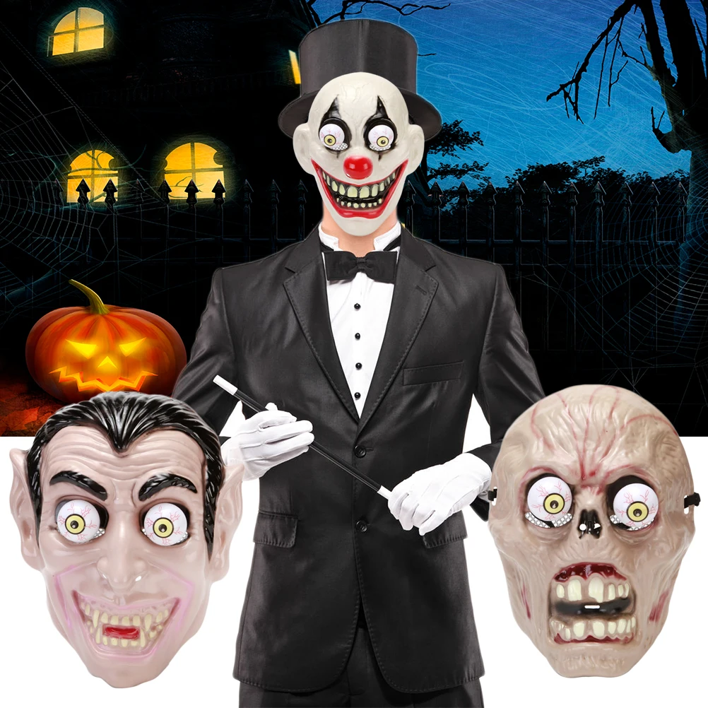 Хэллоуин ужас клоун Зомби Череп Маска костюм на вечевечерние ужасная маска