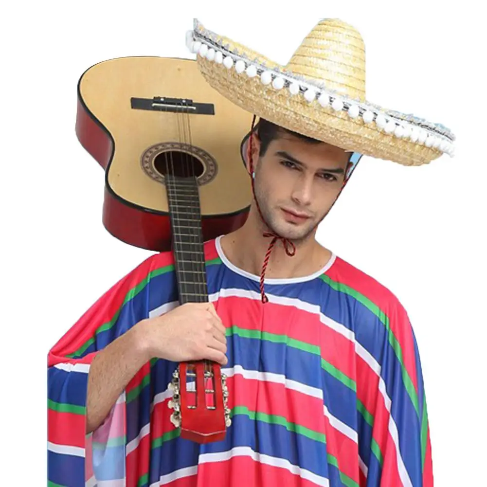 Мексиканская Шляпа из натуральной соломы мини сомбреро карнавал сумасшедшая