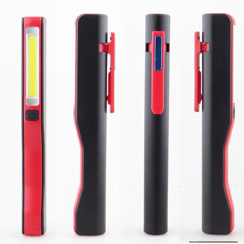 COB LED Flashlight Magnetic 5 Mode Work Light USB Rechargeable Flashlight Inspection Light Rechargeable Pen Light