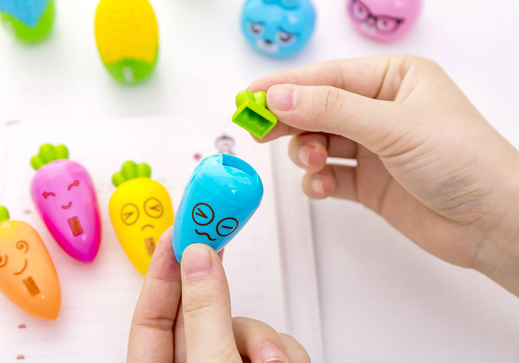 1 шт. Lytwtw's креативный Kawaii Кролик с морковкой Кукуруза карандаш динозавр точилка школьные канцелярские принадлежности подарок для ребенка