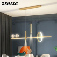 modern led pendant light lustre chandelier blackgold 90cm hanging lamp pendant lamp for dining room kitchen living room lights