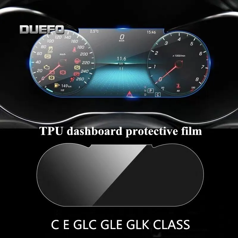 NEW CAR Sticker For Mercedes BENZ C Class w204 W205 W212 W213 E R GLK GLE CLA GLS TPU Interior Transparent Protective Film | Автомобили и