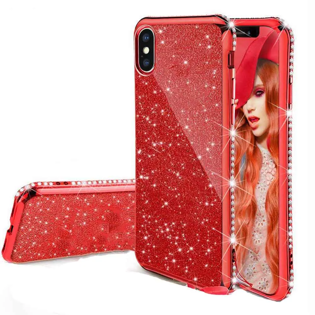 Блестящий Мягкий чехол для iphone 11 pro max IX IXS X XS Max XR 6 6S 7 8 Plus 4 5 Pro | Мобильные телефоны и