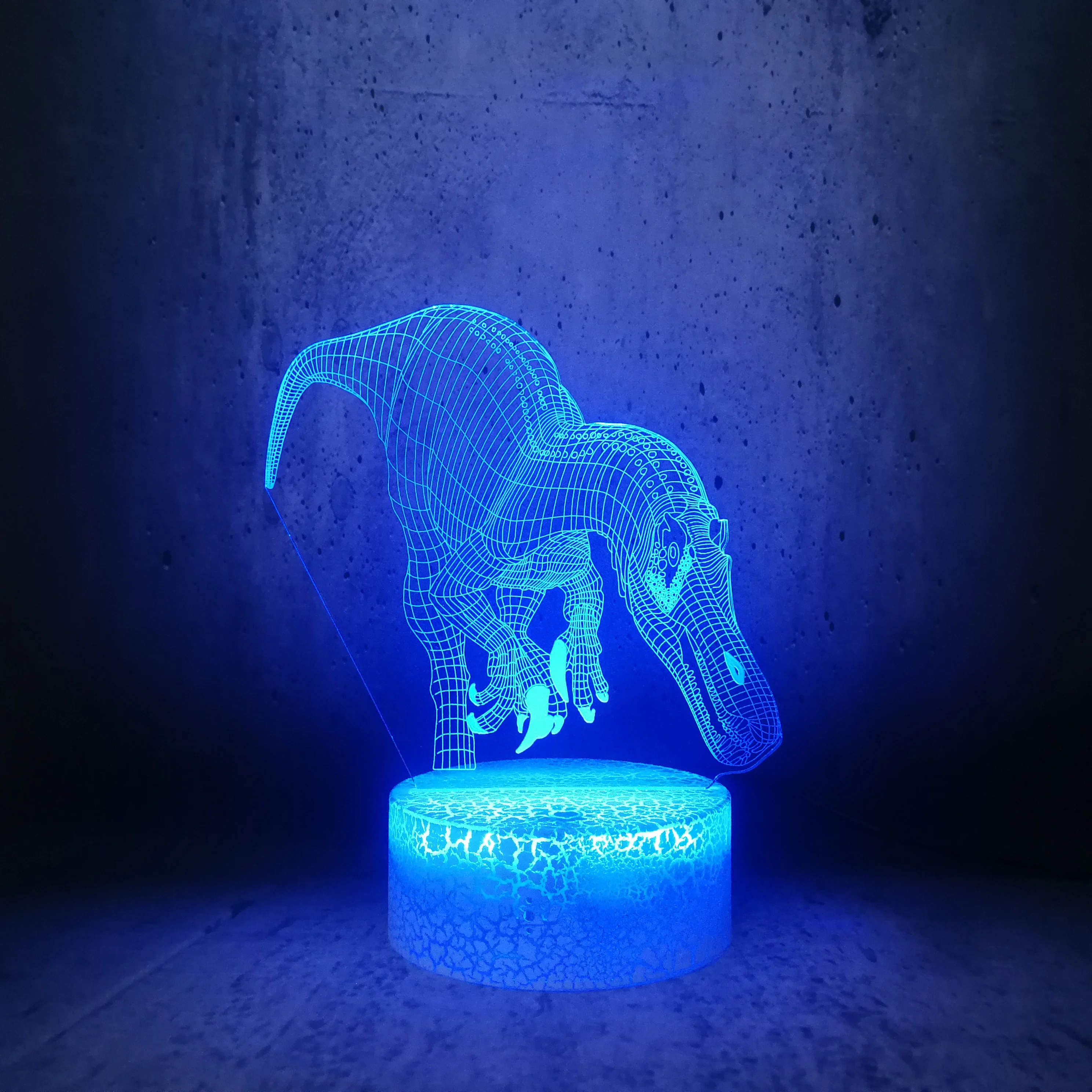 3D Светодиодная лампа серии динозавр Велоцираптор визуальные огни огромный