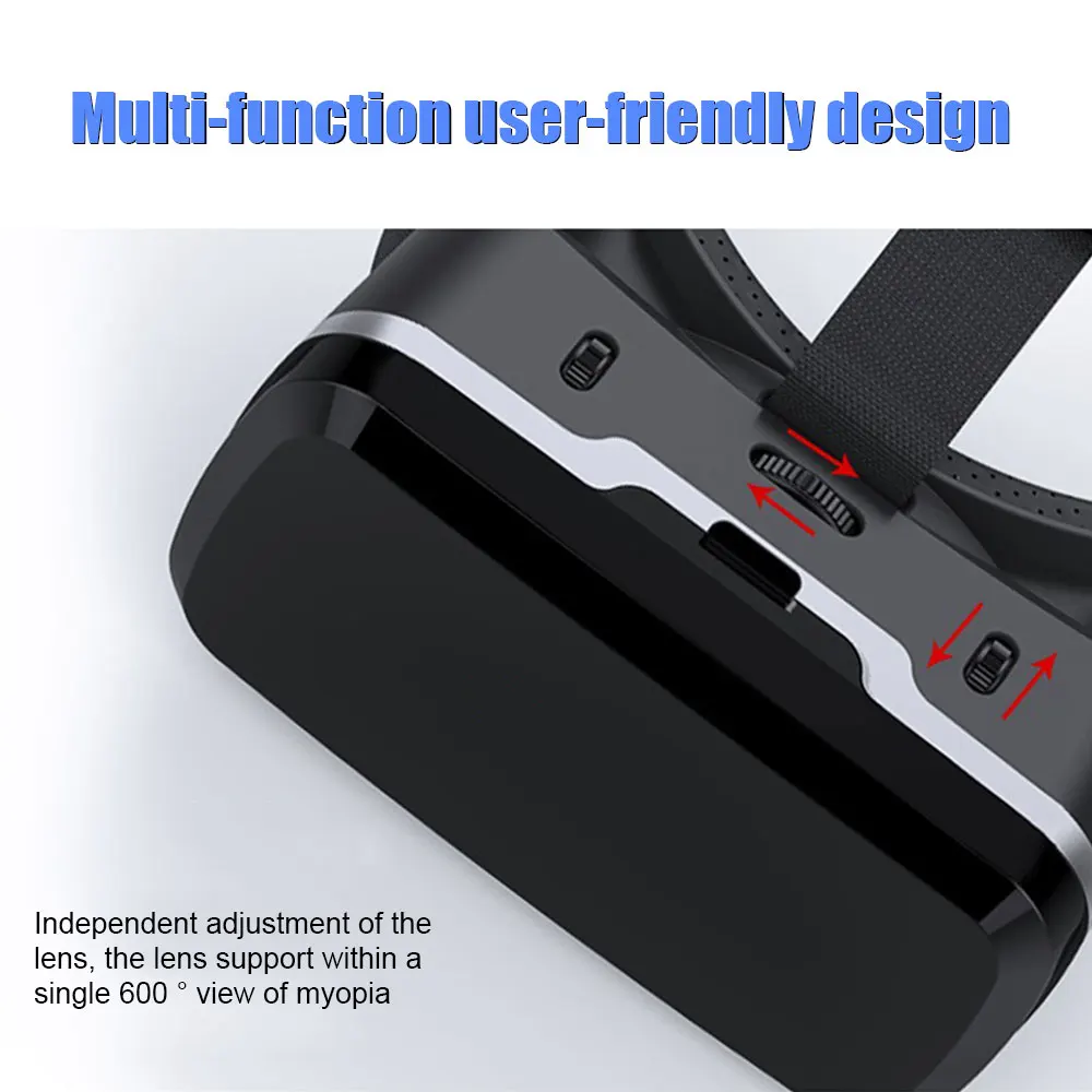 Портативный Регулируемый VR Shinecon SC-G04A шлем 3D очки виртуальной реальности очки Многофункциональный мобильный телефон VR гарнитура Glasse