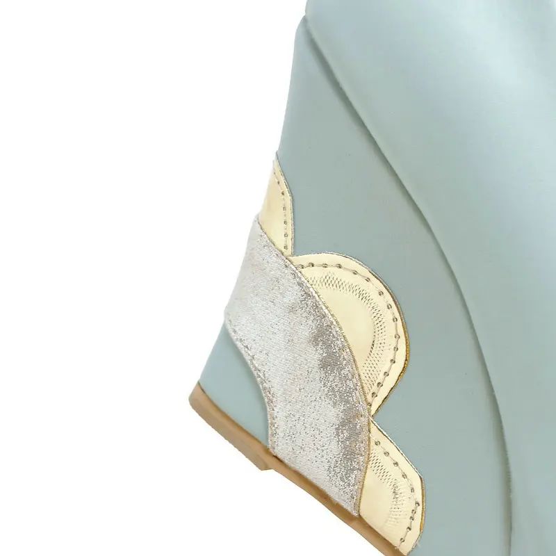 Туфли-лодочки женские свадебные на платформе с открытым носком цветочный принт