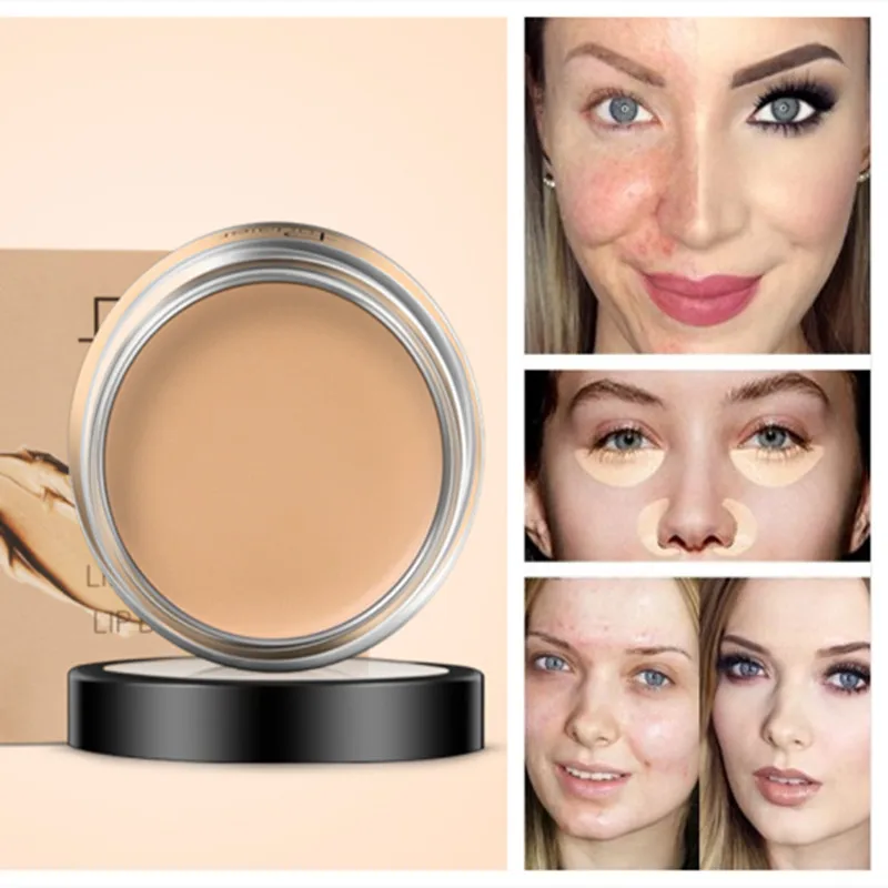 Face palette Concealer Powder Lips Eye Moisturizing Contouring Cosmetics Contour Lip Base Cream 3 Colors | Красота и здоровье