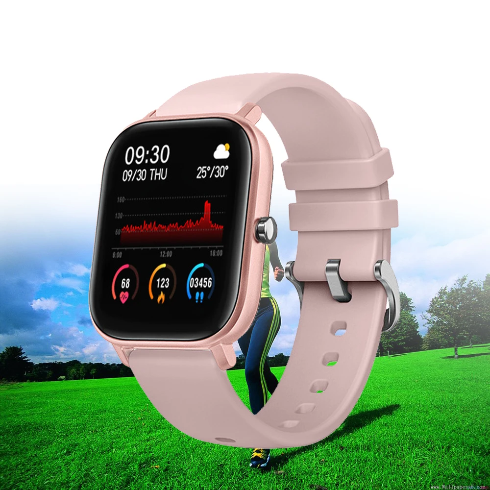 

New Smart Watch Men Women Sport Fitness Tracker Full Touch Bluetooth Blood Pressure Round Smartwatch Women Watch IP67 Waterproof