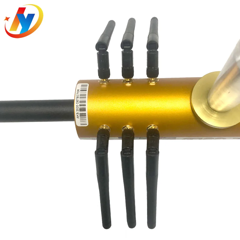 Покрытые настоящим золотом АКС длинный радиус действия металлодетектор 6