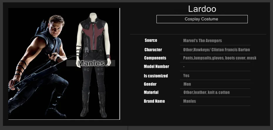 Marvel's Мстители Hawkeye; маскарадный костюм с ботинками; Клинтон Бартон; костюм на хеллоуин для взрослых и мужчин; супергерой и научно-Фантастические Костюмы