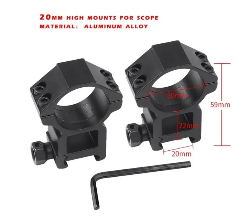 20mm low mounts LEBO 8x32SFSS тактический прицел для AirRifle sniper охотничья Оптика прицел для стрельбы в военном использовании - Цвет: 20mm low mounts