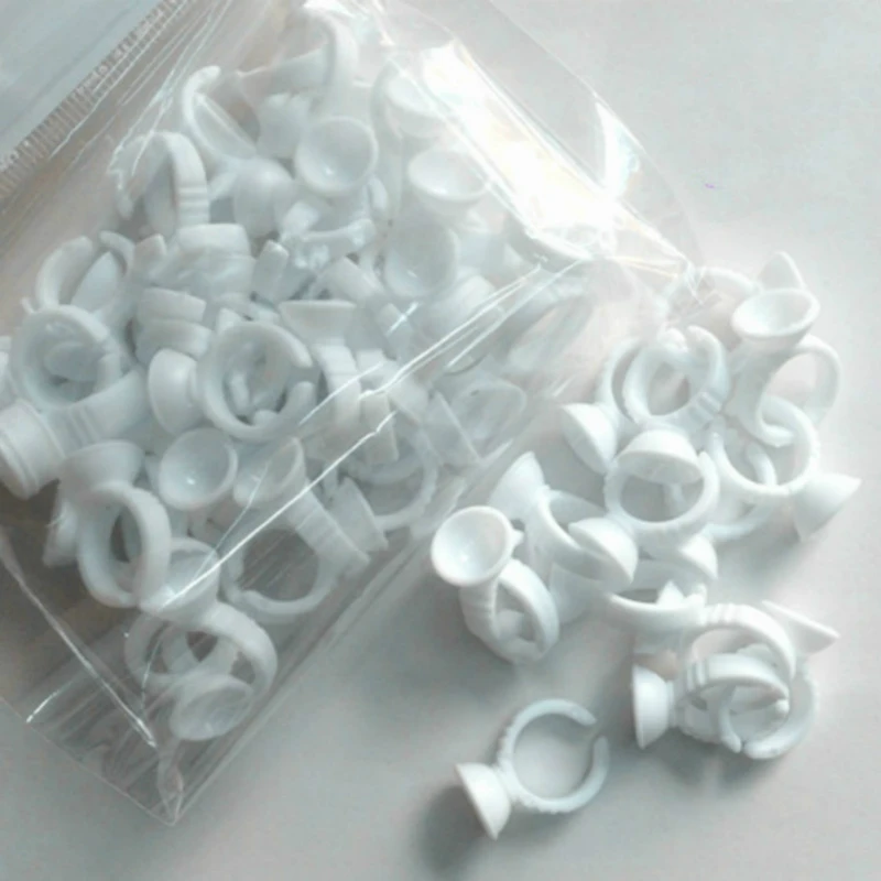 100 шт Клей ресниц поддонов держатель набор Красота макияж Одноразовые Держатель