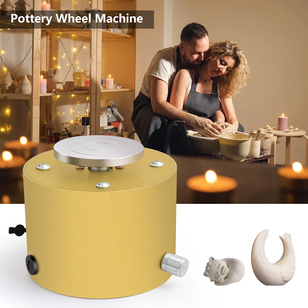 Мини глина делая гончарная машина керамическая 12V DIY ремесло 100 240V керамика колесо