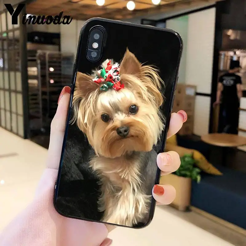 

Yinuoda Yorkshire terrier dog DIY Printing Drawing Phone Case For iPhone 8 7 6 6S Plus X XS MAX 5 5S SE XR Mobile Cover