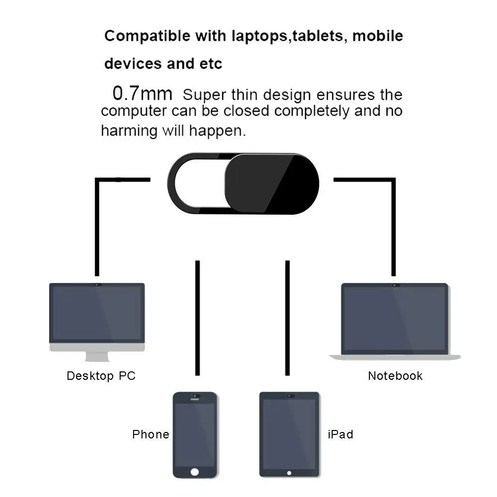 Ultra Thin Webcam Cover Privacy Shutter Sticker Case for Smartphone Tablet Laptop Desktop | Мобильные телефоны и