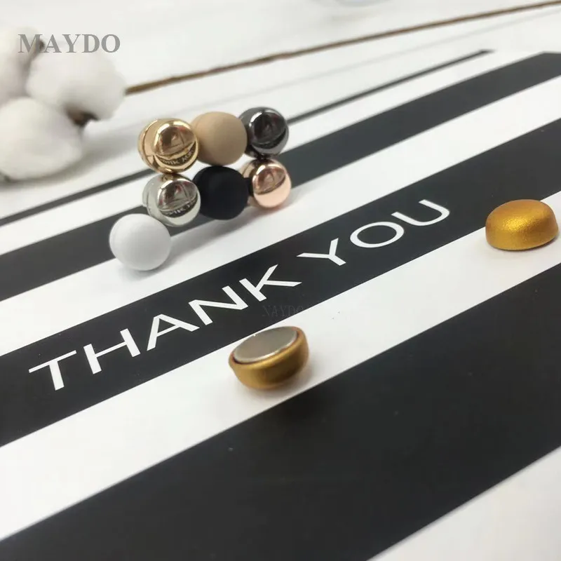 

XT174 12pcs Safe Magnetic Brooch of Hijab Scarf Strong Metal Plating Magnetic Hijab Luxury Accessory No Hole Pins Brooches