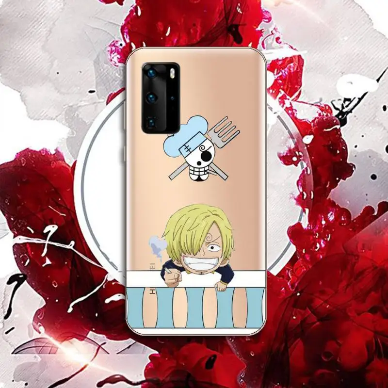 

One Piece Japan Anime Luffy Roronoa Zoro Phone Case Transparent for Huawei P20 P30 P40 lite pro P smart 2019 honor 8x 10i