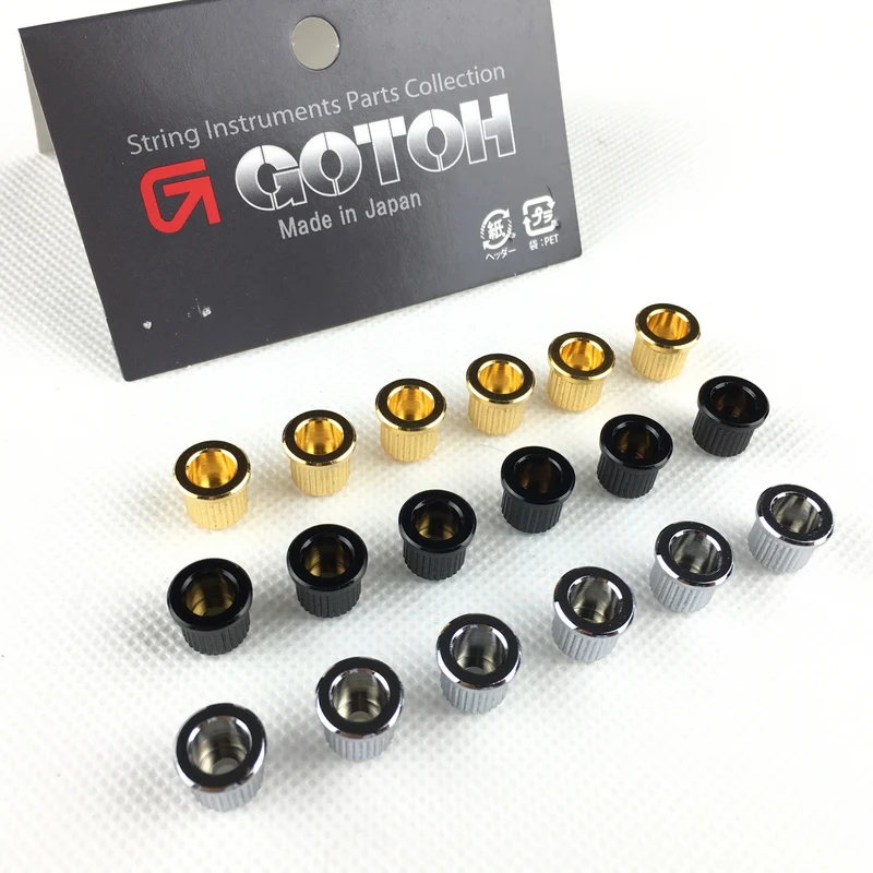 1 set 6 pcs gotoh durch körper string ferrulenstring buchsen für elektrische gitarre made in japan tlb 1 free global shipping