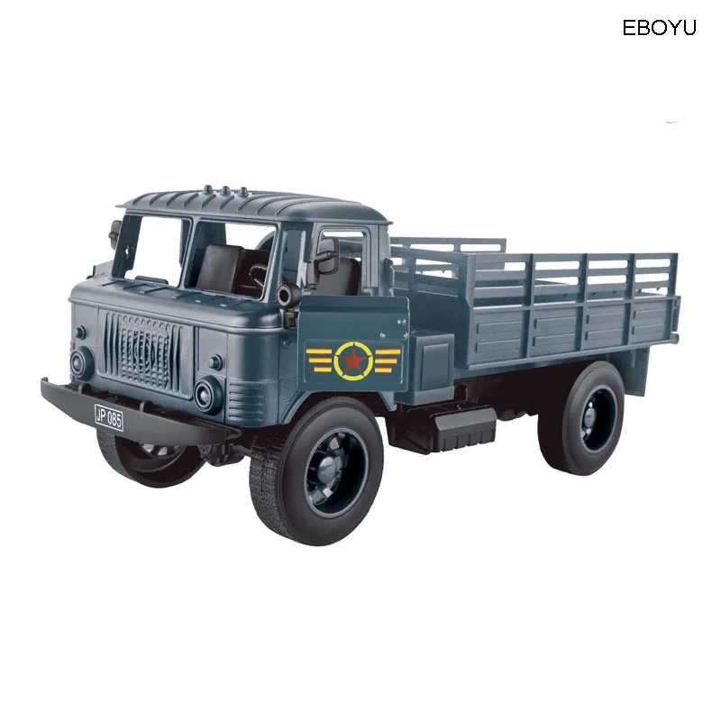 EBOYU 1:20 тянуть и Go мини грузовик литый под давлением военный классический