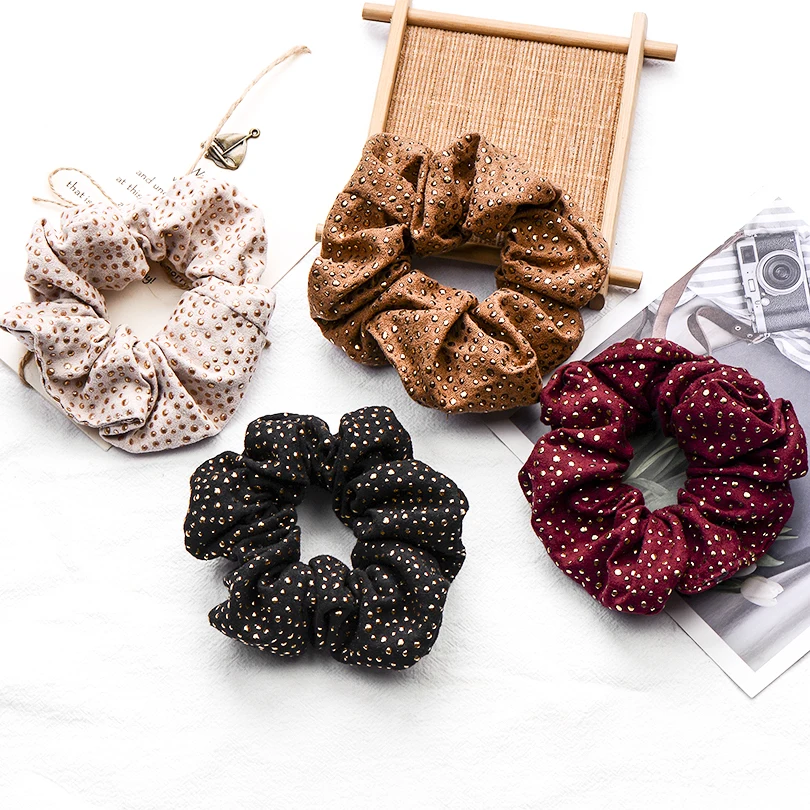 Заколка в стиле панк с золотыми заклепками и конским хвостом для женщин