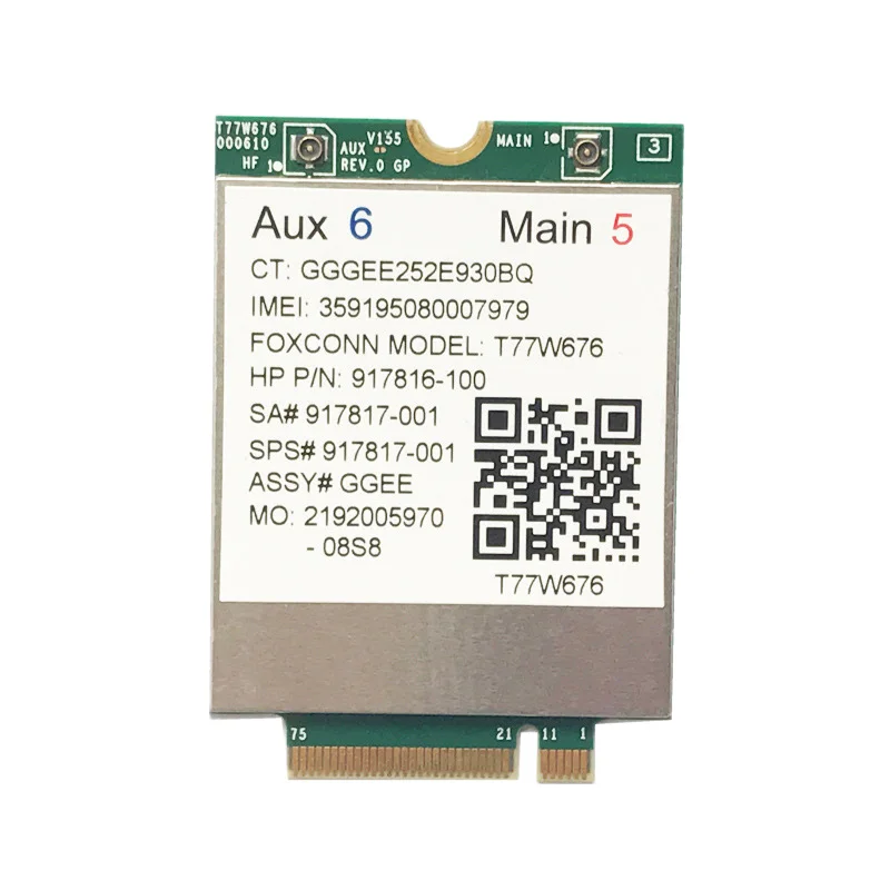 Lt4220 X12 LTE T77W676 917817-100 4G WWAN M.2 450 Мбит/с модем для Elite X2 1030 G3 EliteBook X360 | Компьютеры и офис
