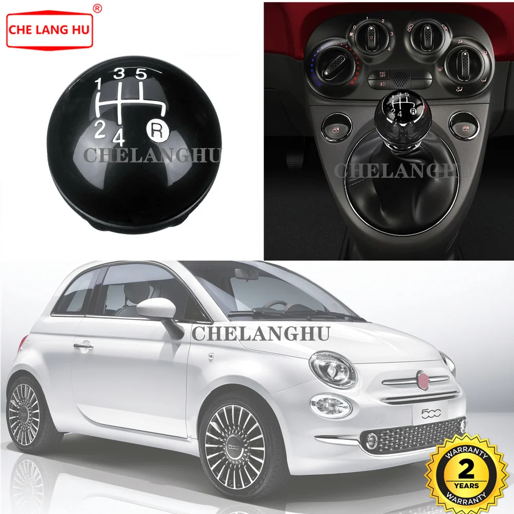 Для Fiat 500 2016 2017 2018 2019 автомобильный Стайлинг 5 скоростной рычаг переключения