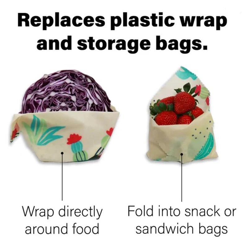 Веганская многоразовая пищевая упаковка без пчелиного воска Органическая чаша с