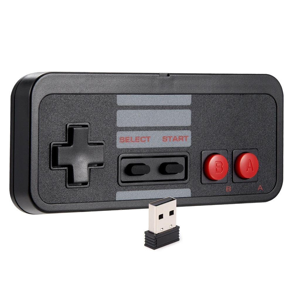 Беспроводной контроллер 2 4 ГГц для игр NES Классический джойстик USB ПК в ретро