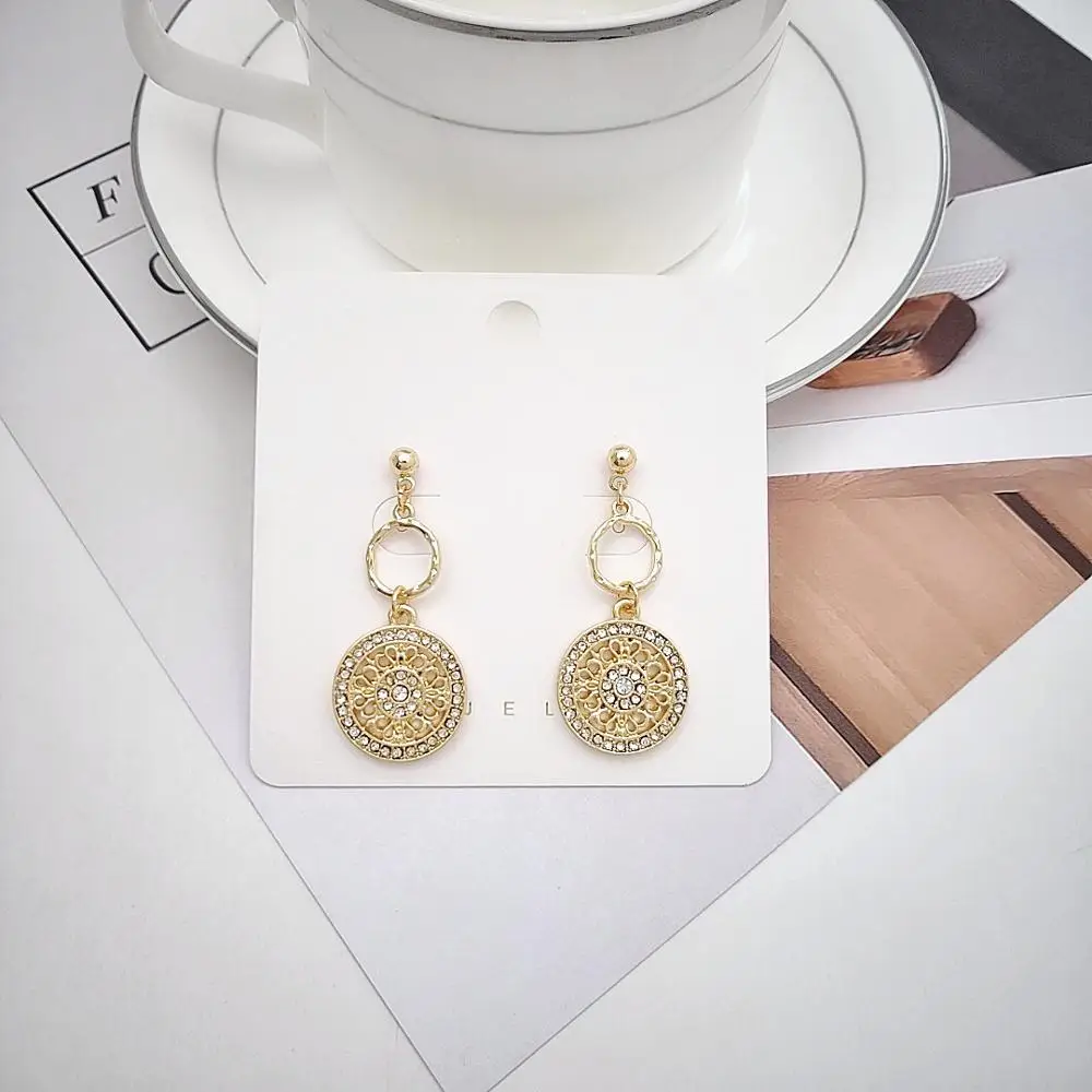 2020 Новые поступления золотые серьги Модные ювелирные изделия Свадебные вечерние