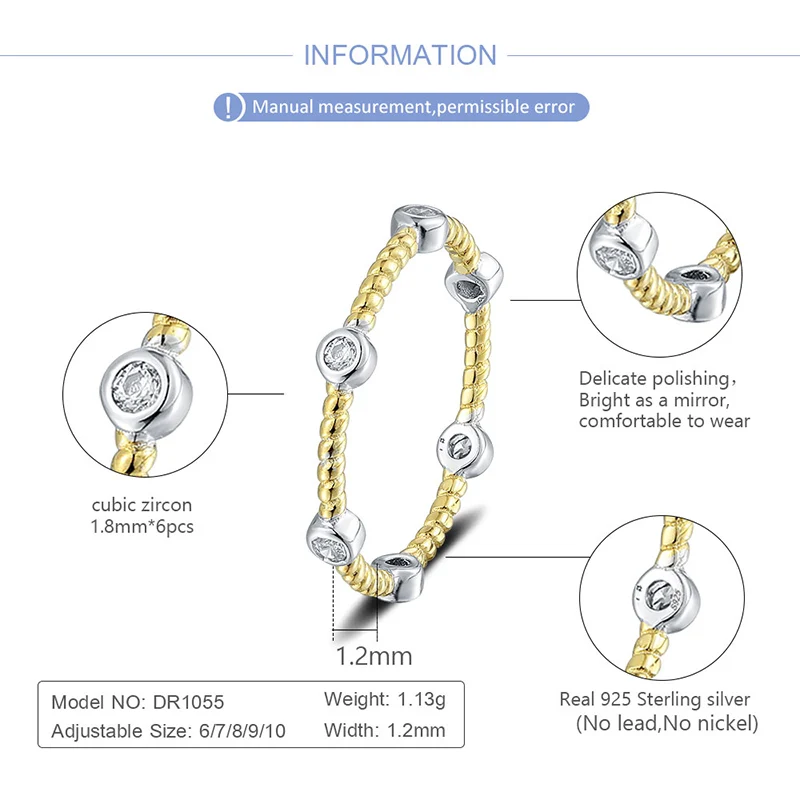 Женские свадебные кольца CLUCI из 100% настоящего серебра 925 пробы с Белым Круглым
