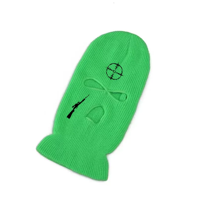 Балаклава с вышивкой для снайперской винтовки маска на все лицо зимняя шапка