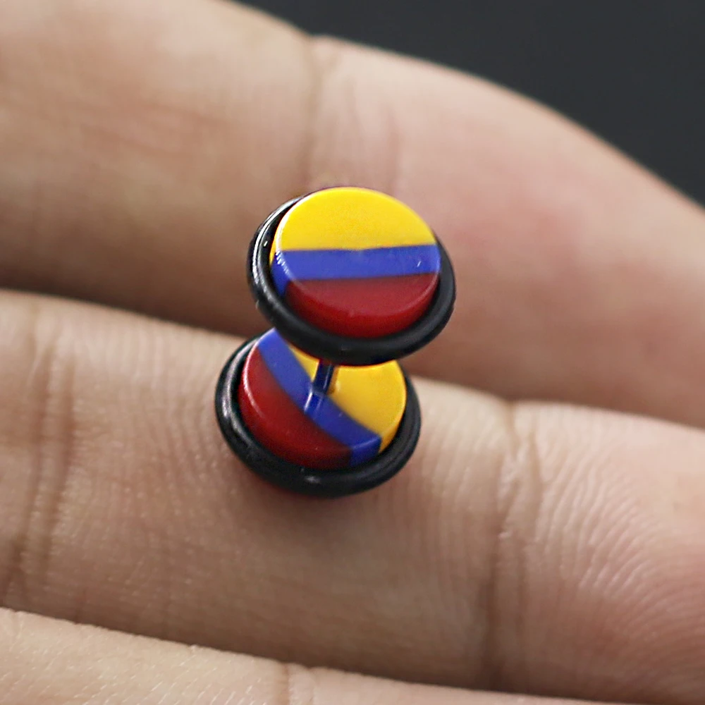 1 шт красный цвет желтый синий размеры 34–43 круглый шкив Акриловые Поддельные Ухо