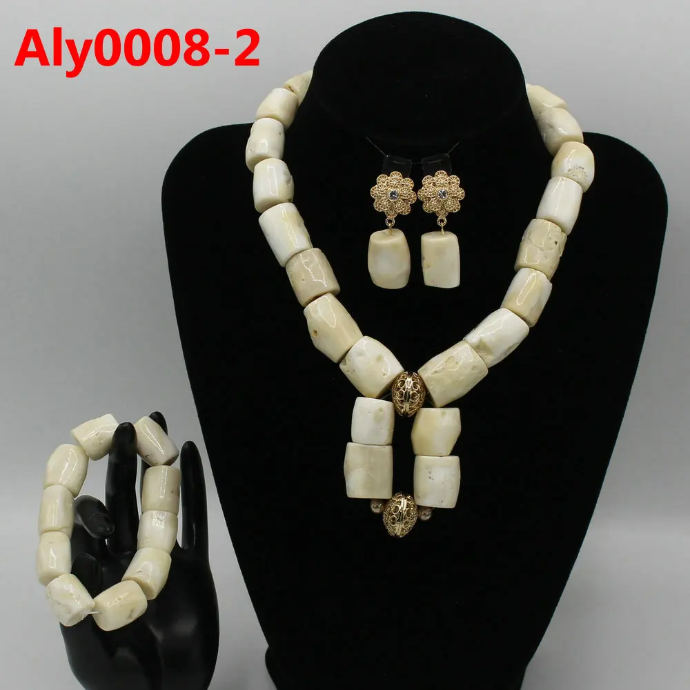 

Beautiful Indian Bridal Coral Statement Necklace Set Wedding Nigerian Coral Beads Necklace Set Women Jewelry Set Aly0008