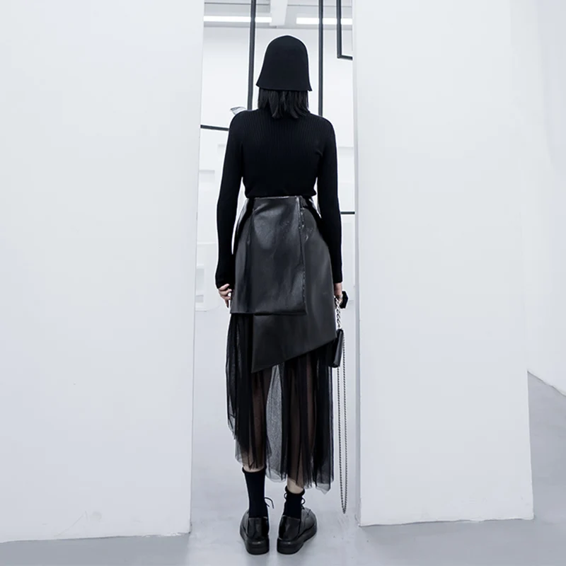 Кружевная юбка XITAO весенняя маленькая с эластичной талией | Женская одежда