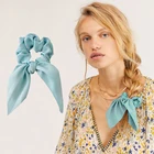 4 шт. атласная резинка для Для женщин женские аксессуары для волос для девочек с заячьими ушками резинки для волос милые резинка для волос резинки для волос 2020