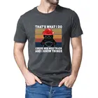 Летняя Черная Мужская футболка из 100% хлопка в стиле ретро с надписью It's What I Do Drive Wee Woo Truck знаем Things, новинка, смешная футболка унисекс с юмором