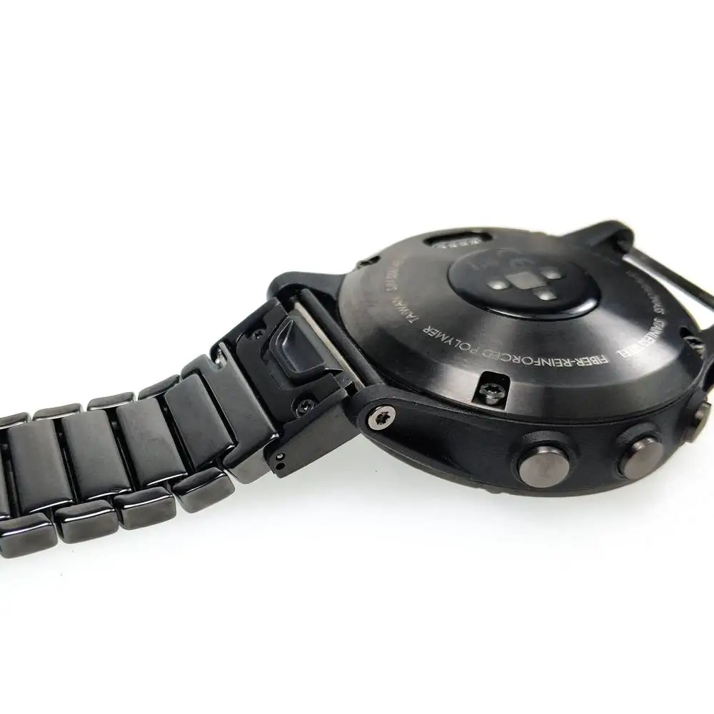 Керамический ремешок YOOSIDE 22 мм с пряжкой бабочкой для наручных часов Garmin Fenix 5/5