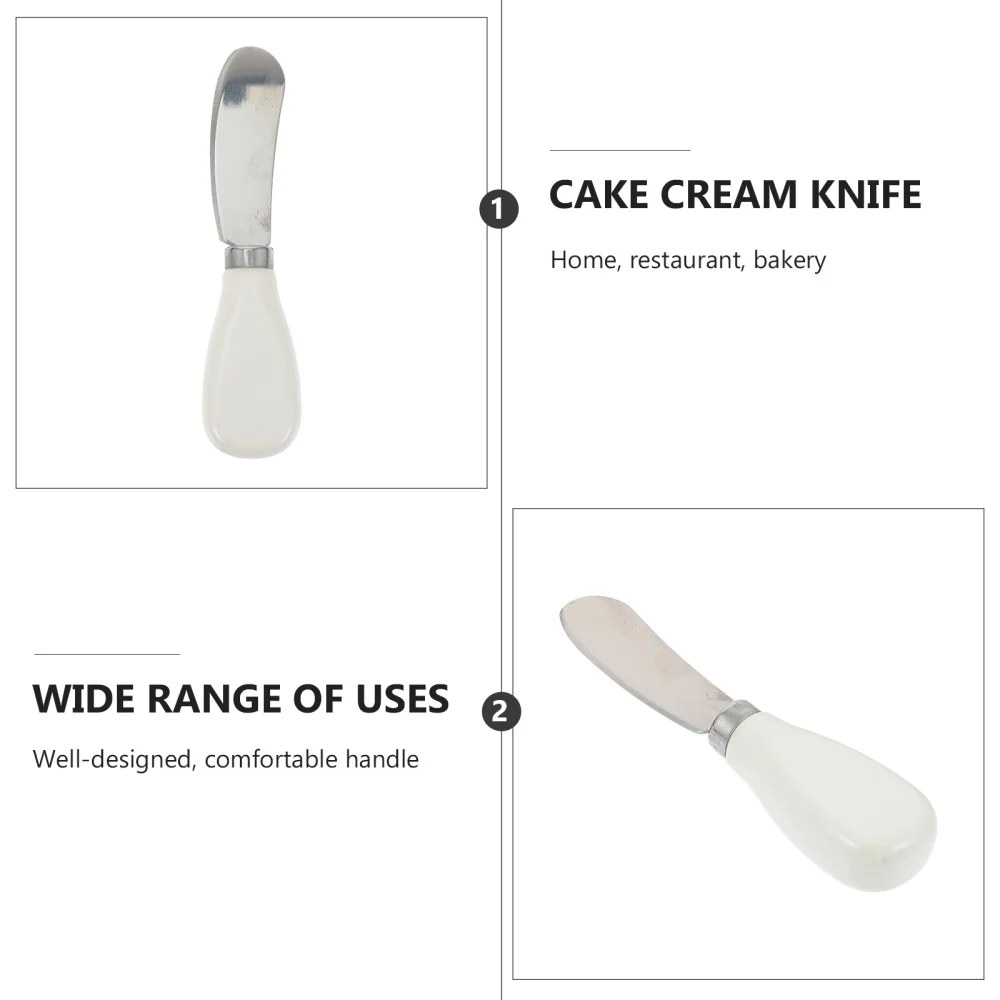 

4Pcs Cream Scrapers Household Cake Bread Scrapers Baking Tools for Kitchen
