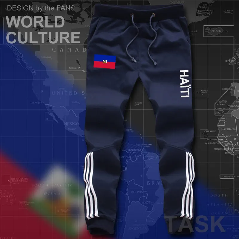 

Plus M-8XL Haiti Haitian Mens Shorts Beach Man men's Board Shorts Flag Workout Zipper Pocket Sweat Hayti Ayiti Country Flag